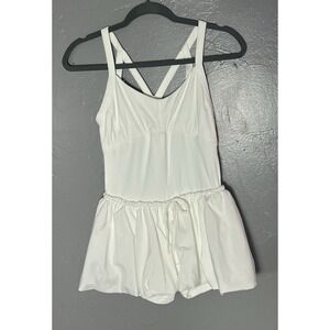 Women's Free People Movement Pickle Ball Or Tennis Dress W/ Shorts White Size S